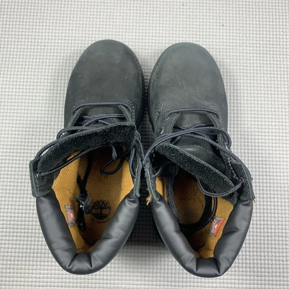 Timberland Boys Premium 6 inch Waterproof Boots Black Size 3
